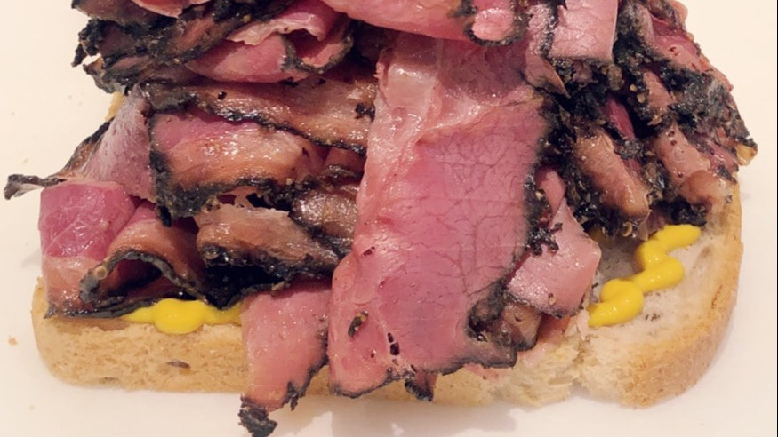 Pastrami Sandwich on Jewish Rye