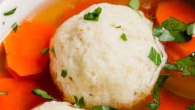 Matzaball by itself each