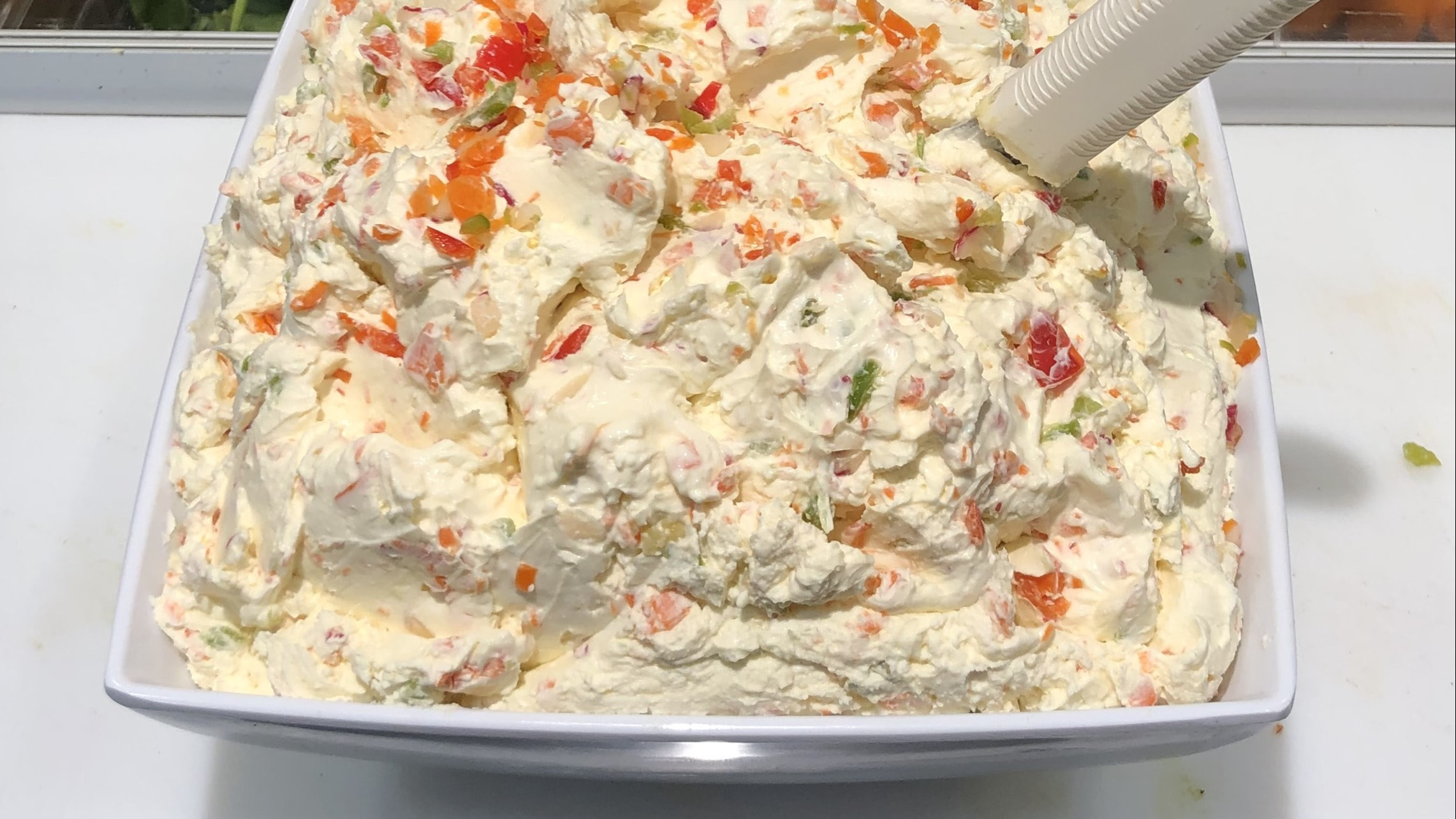 VEGETABLE CREAM CHEESE ON THE SIDE